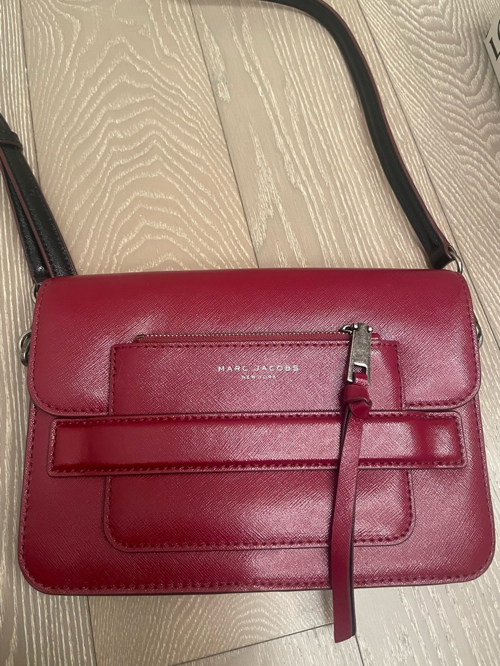 Authentic Marc Jacobs Red Madison Saffiano Leather Bag Very Good Condition